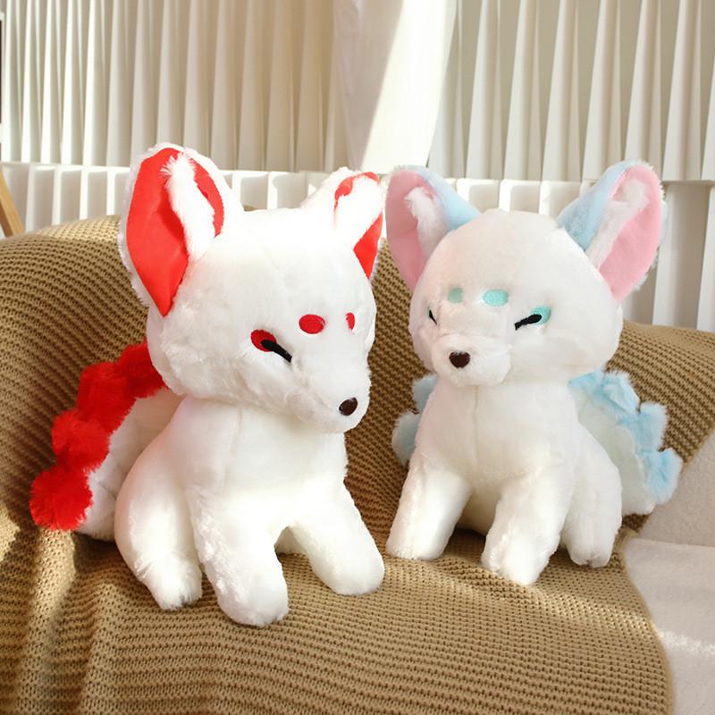 Sitting Plush Fox Toy Stuffed Animal Doll Cartoon Decoration Kids 38cm Gift