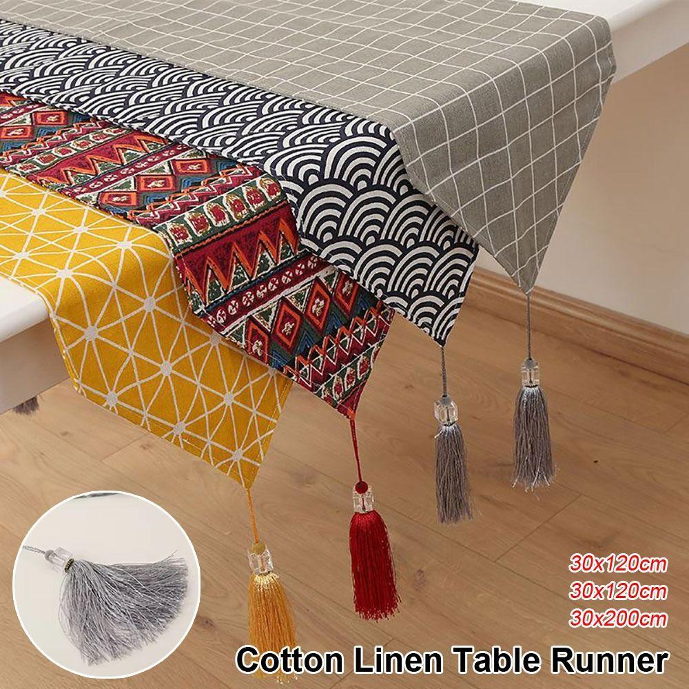 1Pcs Nordic Style Tablerunner 30x120cm 30x200cm Boho Decor Tablecloth Home Wedding Party Decoration