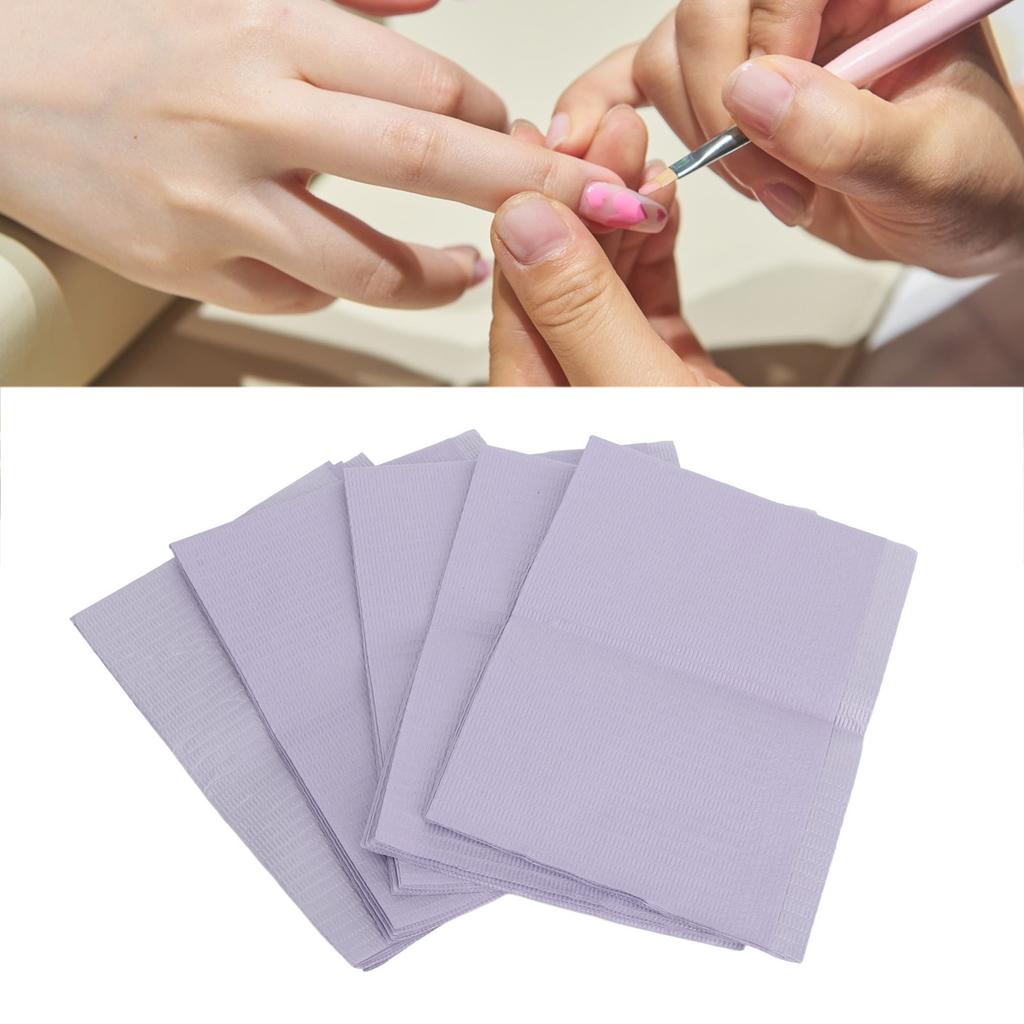 10 Bags Disposable Nail Art Table Towels Waterproof Soft Absorbent Nail Table Cover Supplies Tablecloth for Manicure
