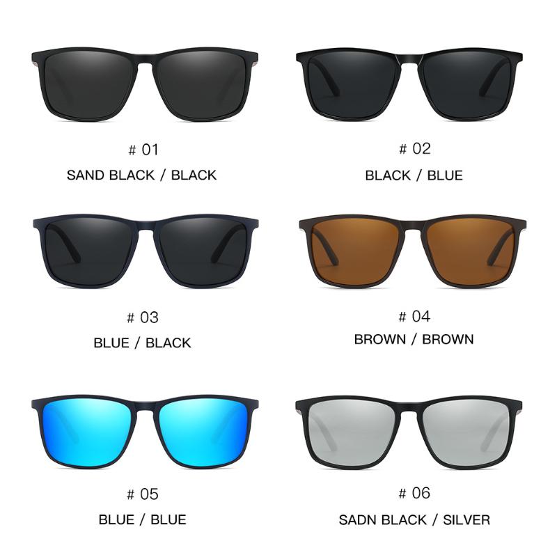 Rectangle Polarized Sunglasses Men Women Travel Driving Anti-Glare Vintage Sun Glasses Fashion Hombre Uv400