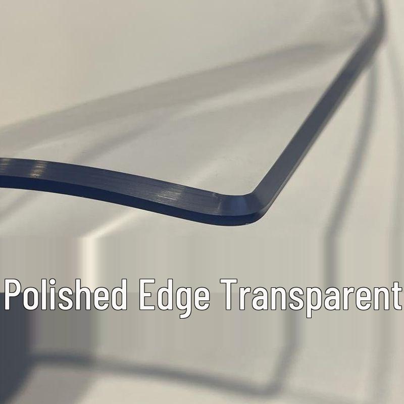 Extra Thick Odorless Soft Glass PVC Table Mat - 5mm Transparent, Waterproof, Anti-scalding, Wash-Free for Dining or Coffee Table.