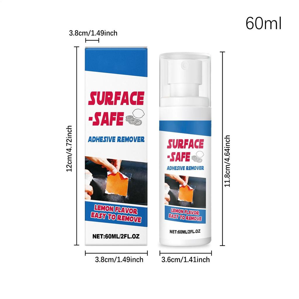 Glue Remover For Car 60ml Glue Removal Spray Sticker Label Remover For Decals Tape Glass Window Wall Car Automobile Vehicle