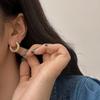 Real  Sterling Silver Minimalist Two Colors Round Hoop Earrings for Women Geometric Fine  Trendy Accessories