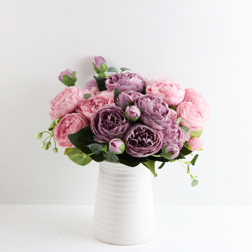 Korean Style Small Bunch Of Roses Artificial Fower Fake Flowers Home Wedding