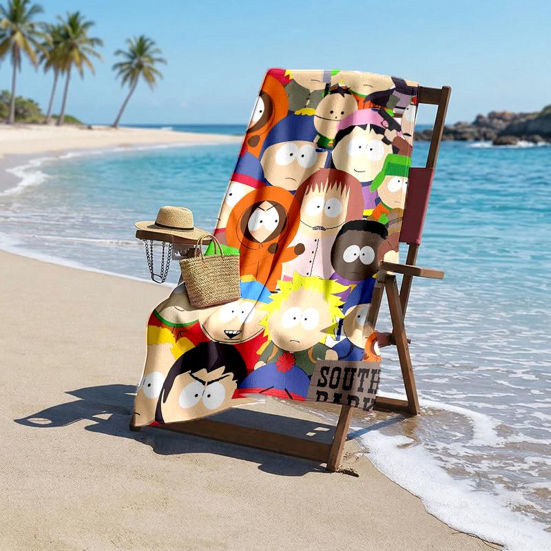 South Park Fashion Beach Towel: Ideal for Summer Adventures Soft, Absorbent and Quick Drying Suitable for Swimming and Bathing