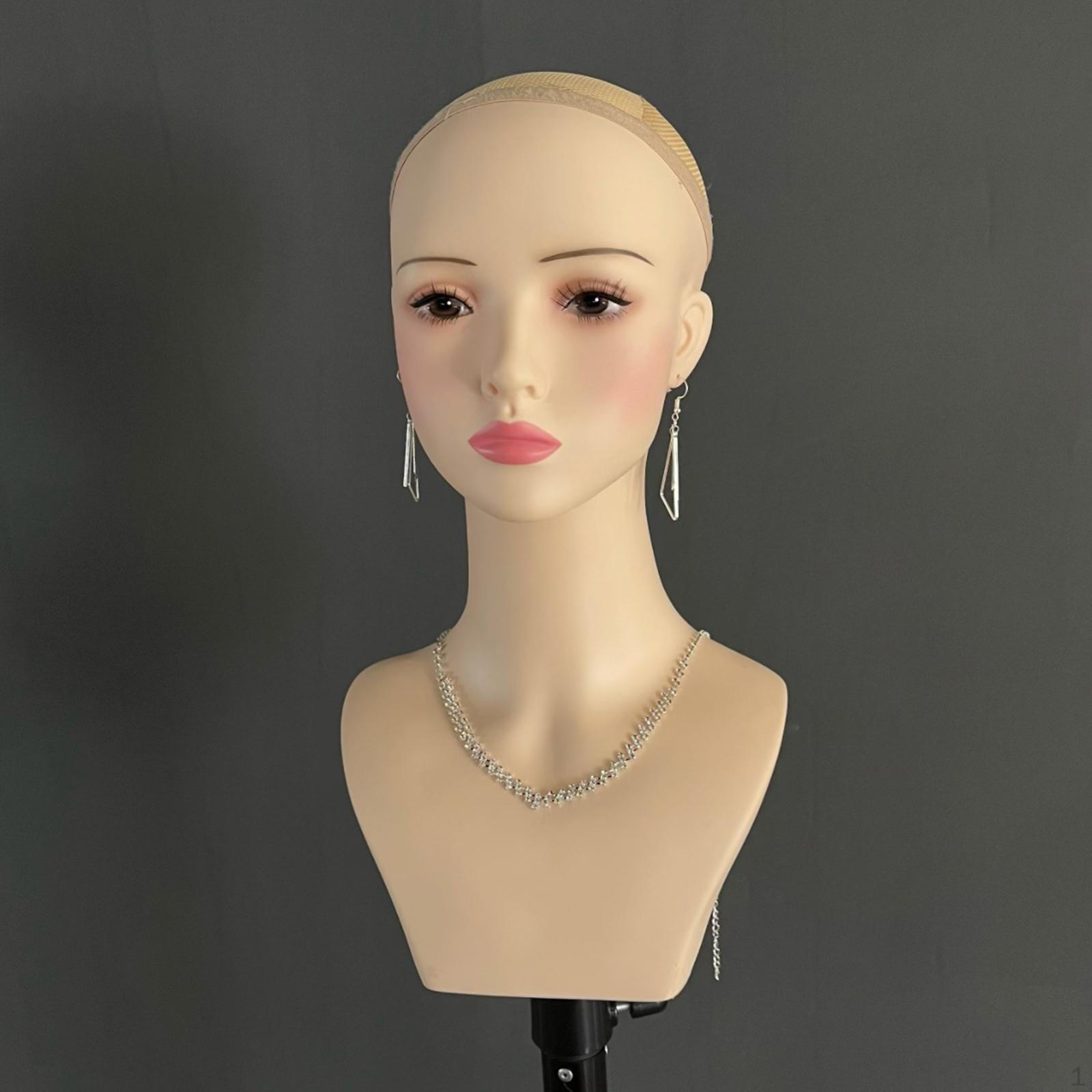 

Держатель для косметологического парика, аксессуары для красоты, дисплей, женская голова манекена с плечом style B