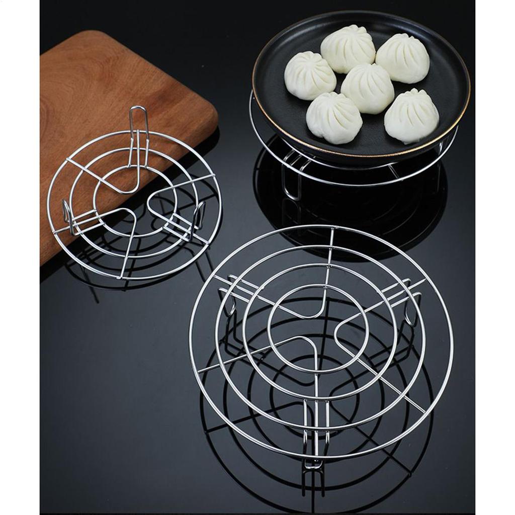 Aço inoxidável Panelas Vaporizador Rack Cozinhar Assadeira Suporte Airfryer Grelha Acessórios para Alimentos Cozinhar Vapor Racks