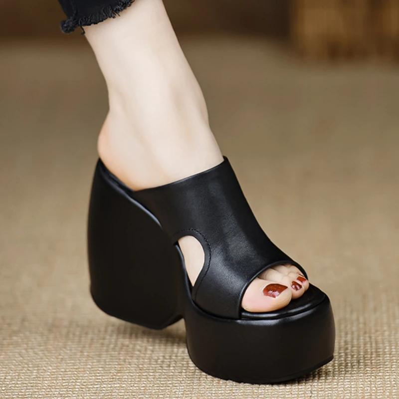 

Женская обувь высокого качества с открытым носком женские тапочки летние простые однотонные повседневные тапочки на платформе на танкетке Zapatos De Mujer 37