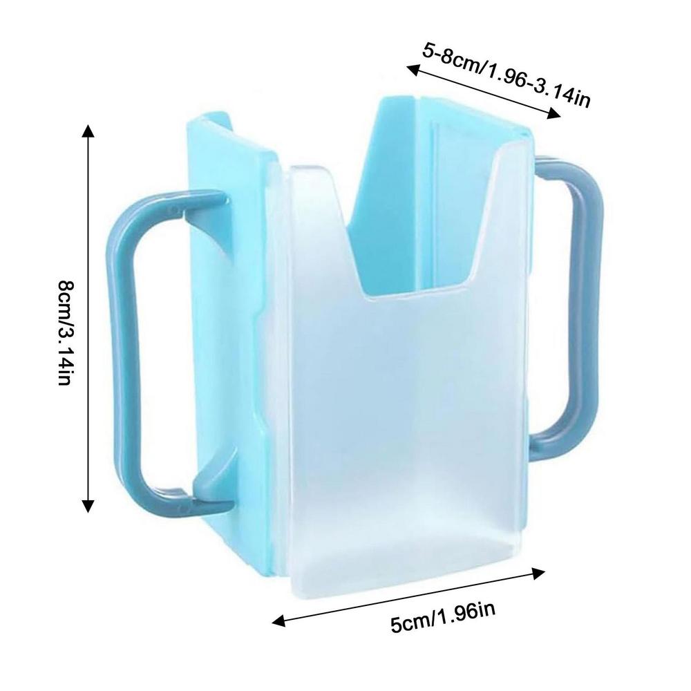 Adjustable Milk Cup Holder with Handle Juice Box Holder Anti Squeeze Bag Holder Portable Adjustable Milk Carton Cup Holder