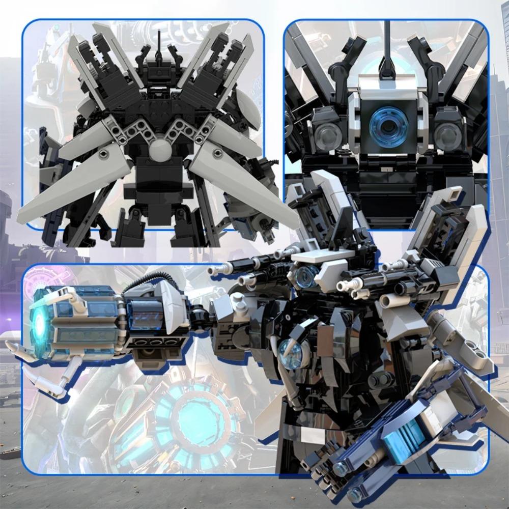 Skibidi Figures Toilet Action Figures Blocks Toys TvMan Cameraman Titan Assembly Bricks Toys for Christmas Easter Gift