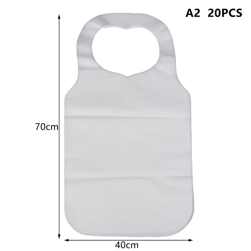 Jednorázové nepromokavé zástěry balení, 10/20 ks Vodotěsné netkané bryndáčky pro dospělé na vaření a úklid