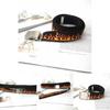 Fashionable Flame Pattern Metal Buckle Decoration Woven Canvas Belt For Men And Women Casual Style