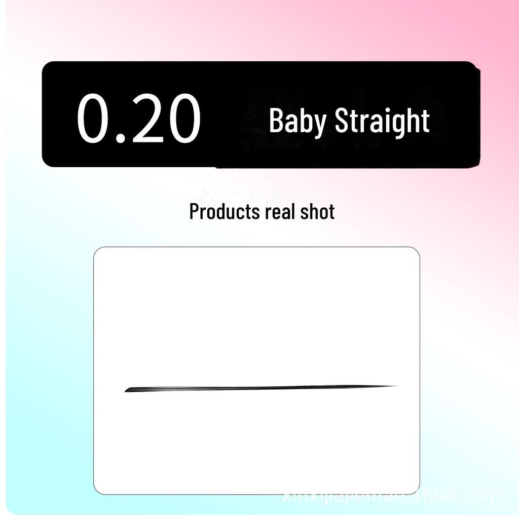 Natural, Beautiful Air-Flat Mink Eyelashes: Soft, Baby-Curved and Straight Grafted Extensions