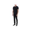 Emporio Armani Blended Short Sleeve Polo Shirt Men Tops Navy-Blue 3G1FL0-1JBQZ-0920