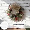 Stainless Steel Brick Hook Clips Heavy Duty No Drill Brick Hanger Wall Clips for Outdoor Hanging Wreaths Lights Decorations Fits 2-1/4 To 2-2/5
