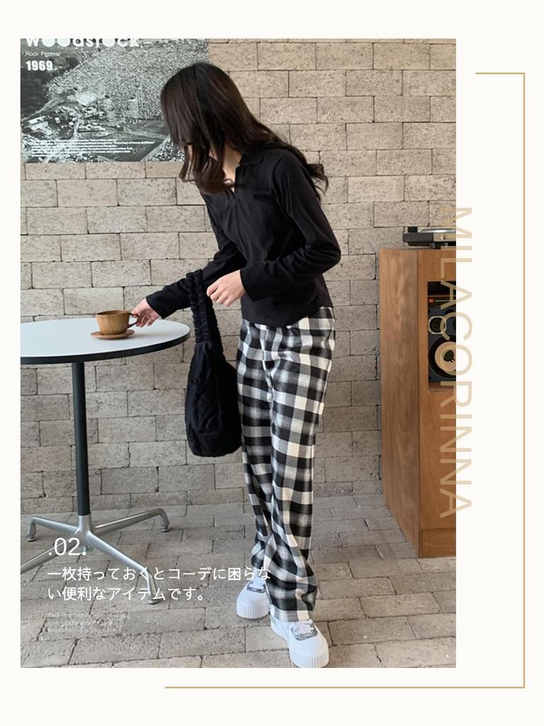 Calças Femininas MilaCorinna Longas Xadrez Elásticas Largas Extra, Forradas com Fleece, Estampadas, Calças de Pernas Largas, Cintura, Caimento, Grossas, Roupa de Casa, Calças Sociais, Quentes, Quentes,