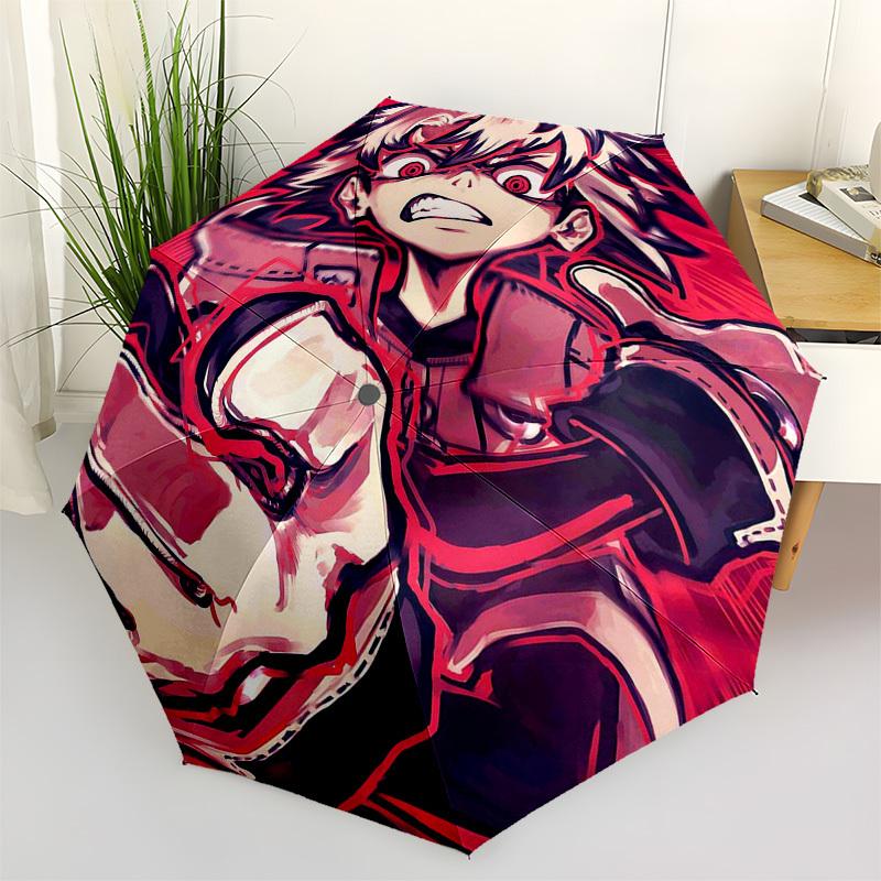 

1pc Anime Character Outdoor Umbrella - Automatic Opening/Closing - Portable 3-Fold Design - 8 Bone Iron Frame - Perfect Gift for Fans, Travelers, Dail