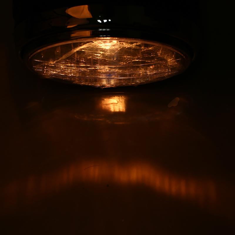 Universal Motorcycle Headlight Head Lamp Bobber Front Light Amber for HONDA Suzuki CB400 CB500 CB1300 Hornet 250 600 900