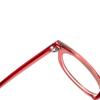 New anti-blue glasses frame novelty large frame round red and blue contrasting color frame flat mirror female European and American style