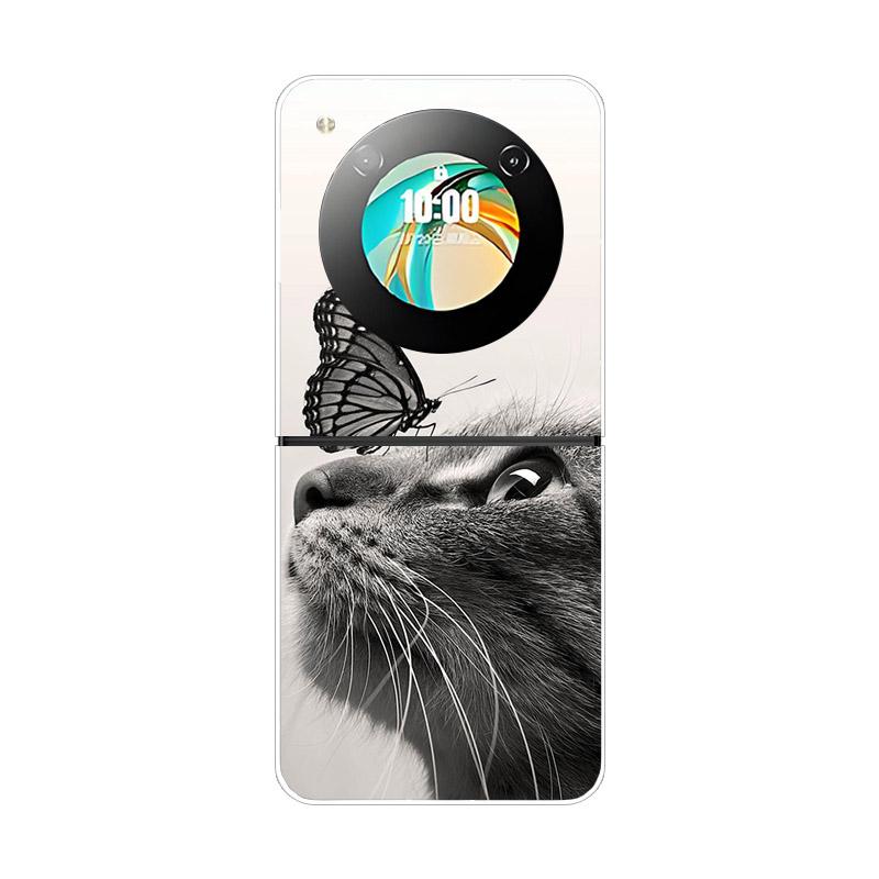 Hülle Für ZTE Nubia Flip NX724J Fundas Transparent Hart Faltbar Stoßfest Bumper Für ZTE Libero Flip 5G Nubia Flip2 Klare Abdeckung