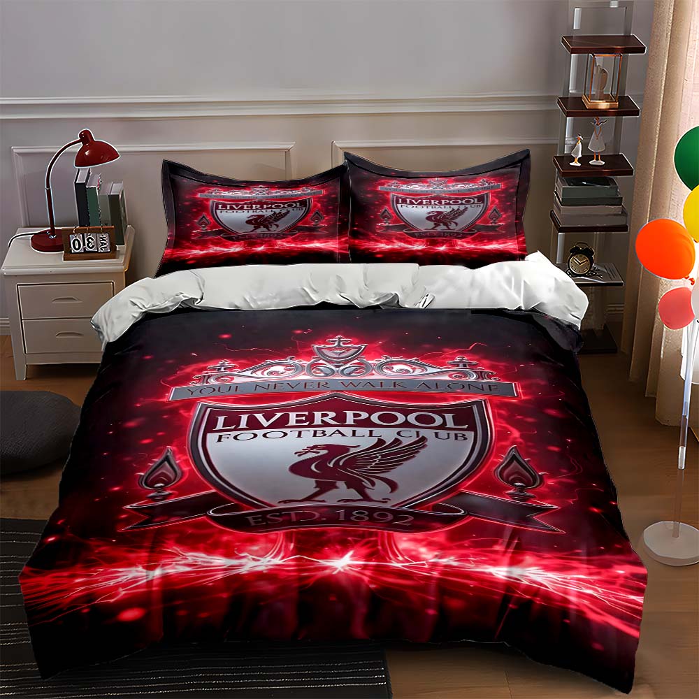

Liverpool Football Club logo. Bedding sets Duvet cover sets Duvet covers Pillowcases(1 * Duvet Cover 2 * Pillowcases, without duvet insert) 135x200cm