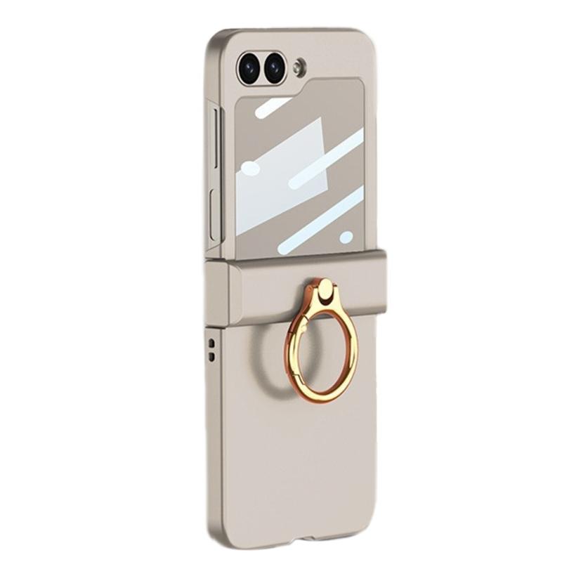 For Z Flip6 Scratch Resistant Smartphone Shell Magnetic Case With Hinge Guard, Full Body Sleeve, Integrated Screen Cover