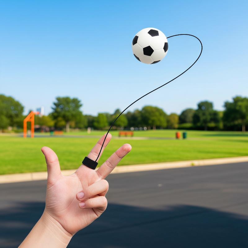 Finger Return Ball Toy Elastic Rebound Bouncing Ball Hand Eye Coordination Training Portable Fidget Toy For Kids Adults