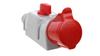 Solid Insulated Plug Socket 32A/400V 3P+N+Z with Switch -O-P 197