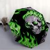1pc Flame Skull Fashionable Automatic Opening/Closing Folding Umbrella with 8 Bones, Windproof Portable, Daily Use216