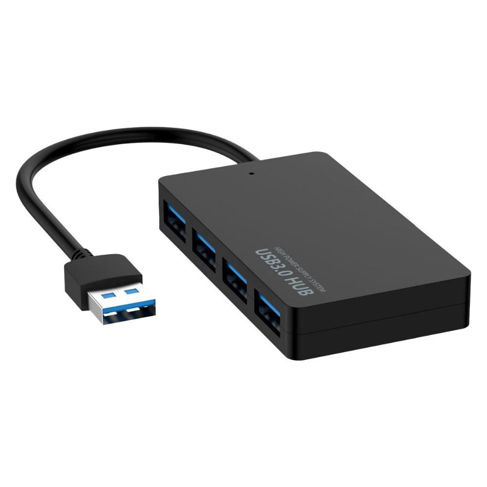 Adaptateur de transfert de données externe haute vitesse Plug and Play, extension, hub USB 3.0, répartiteur 4 ports