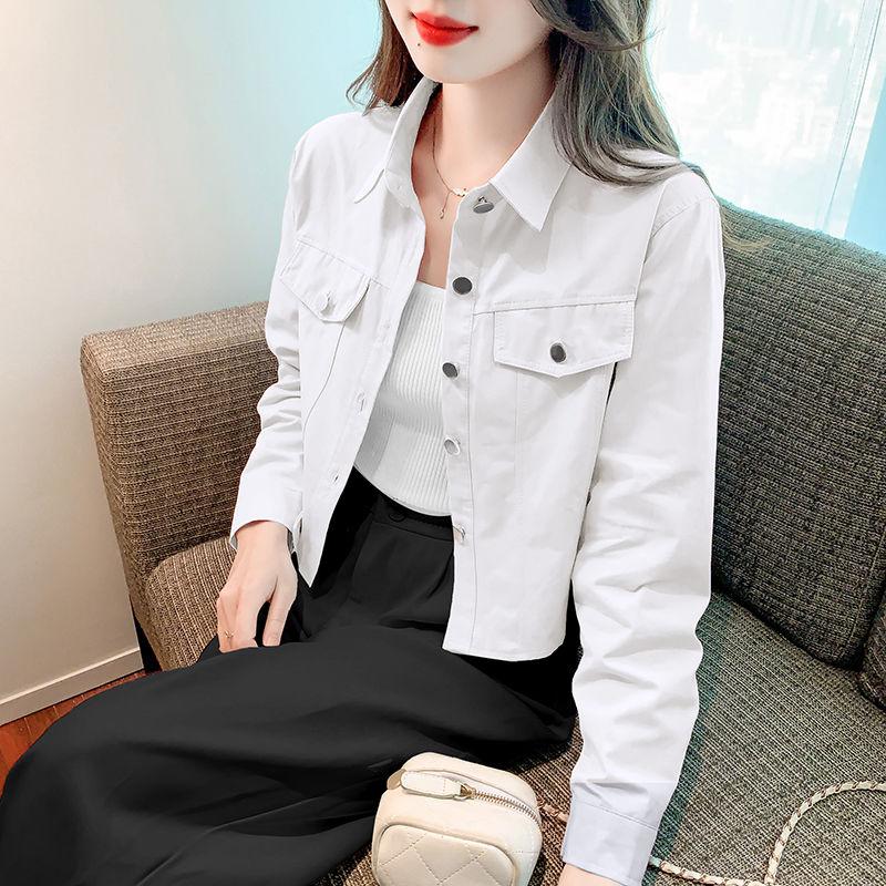 

Элегантная Мода Харадзюку Приталенный Свободный Повседневный Подходящий ко всему Верх Женский Однотонный Кардиган на пуговицах с длинным рукавом Верхняя одежда 3XL белый