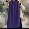 Kaffee-Cordripp-Midi-Rock mit Schlitz - High-Waist Schlankmacher (Koreanischer Stil, Herbst/Winter)