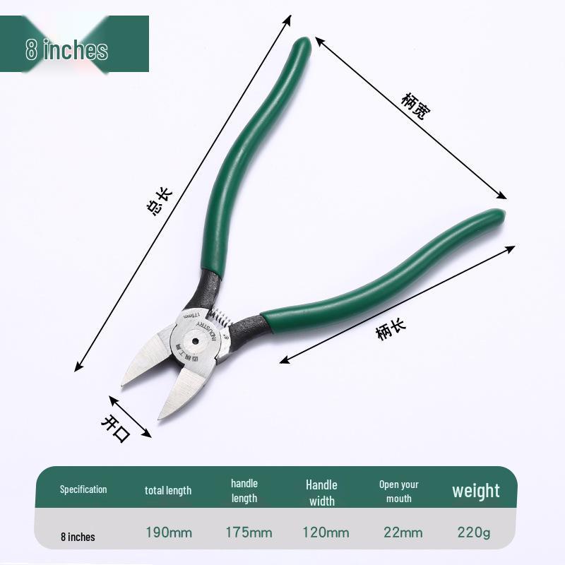 Ultra-thin High-grade Water Pliers & Spring-loaded Gate, Zip Tie, Electrician, Electronic, and Model Cutters - Available in 5, 6, 8 inches