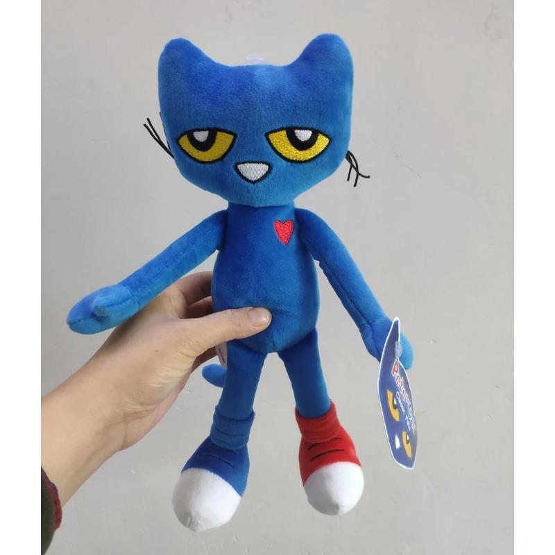 Pete the Cat Plüschpuppe Pizza Party Weiches Plüsch Blaue Katze Kuscheltier Spielzeug Superweiches Pete Kitty