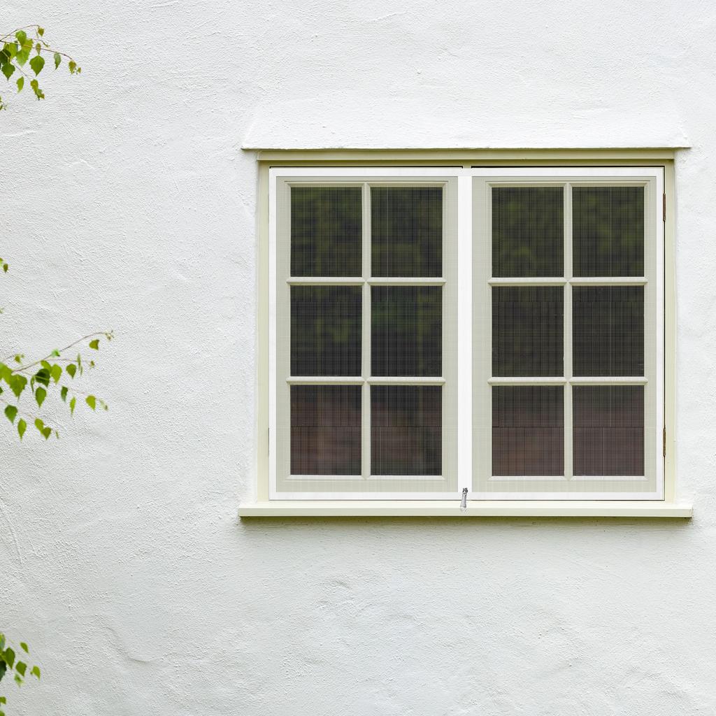 Mosquiteras Para Ventanas, 120X150Cm Mosquitero De Ventana, Mosquitero Para Ventana Con Cinta Adhesiva, (Blanco 120X150Cm)