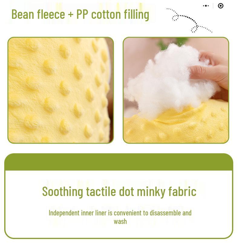 Oreiller en Peluche Banane Ultra Doux - Velours Côté Dormeur & Dossier Jouet en Peluche