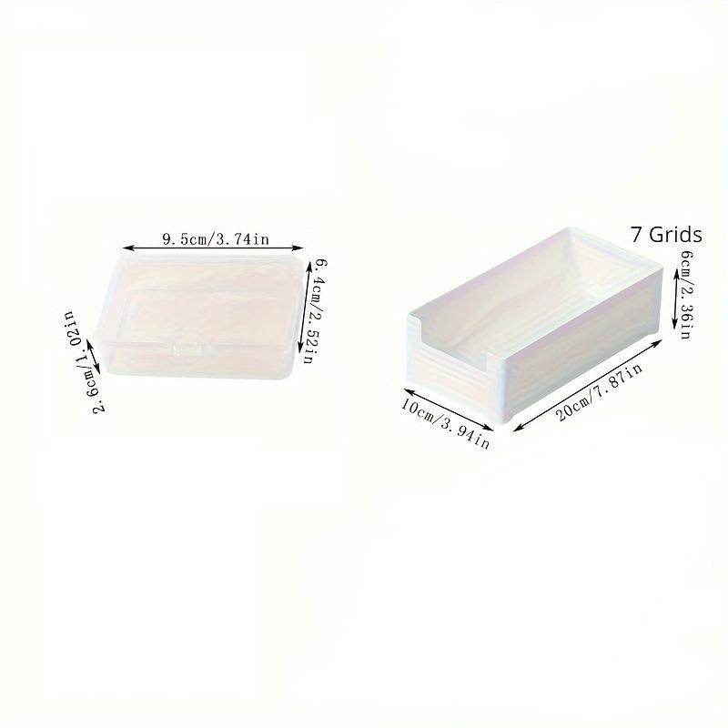 8pcs Premium Desk Cable Organizer Boxes - Durable Transparent Plastic Cord Winder Cases for Space-Saving Charging Cable Storage