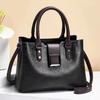(Black) Elegant Daily Use Handbag For Women Featuring Stylish Color Block Design Roomy Compartments And