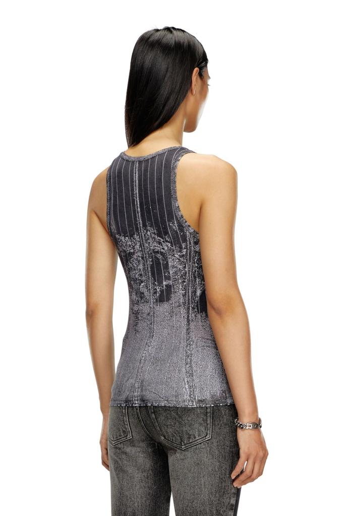 Diesel Tank Top A153820JPAW S Black 9XXA Women's