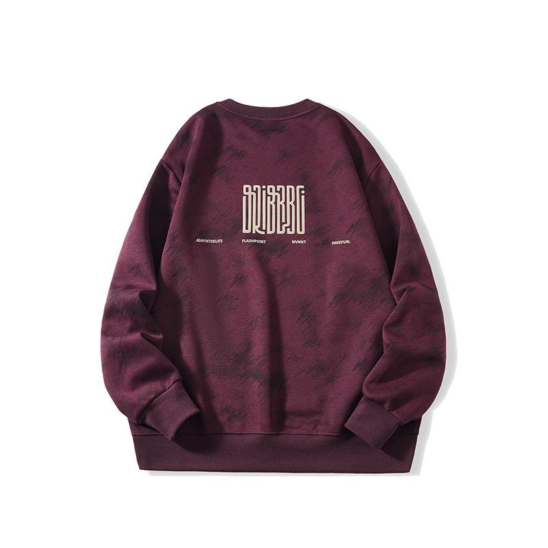 

Men s Retro Cloud Heavyweight Hoodie: Trendy, Loose-Fit, Long-Sleeved, Perfect for Spring & Autumn 3XL фіолетовий