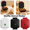 Non-Stick Waffle Donut Maker Quick Heating Donut Toaster Portable Donut Maker  Apartment
