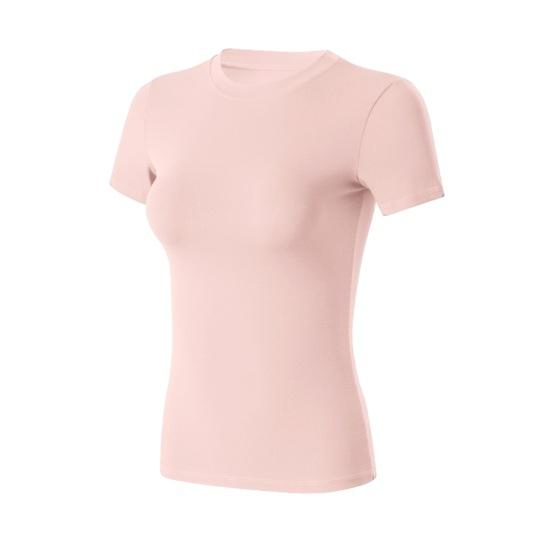 

Women Yoga Clothes High Elastic Tight Fit Top Nude Feeling Comfortable Apparel for Gym Training And Daily Exercise XL светло-розовый