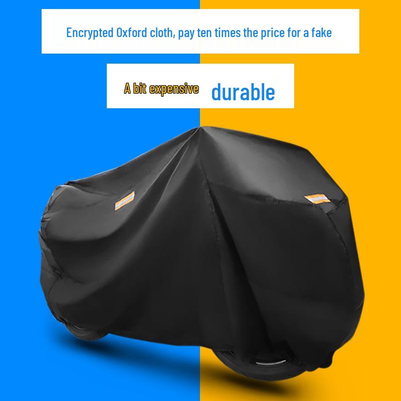 Oxford Cloth Motorcycle Cover: Waterproof, Sun & Snow Protection for Electric Vehicles