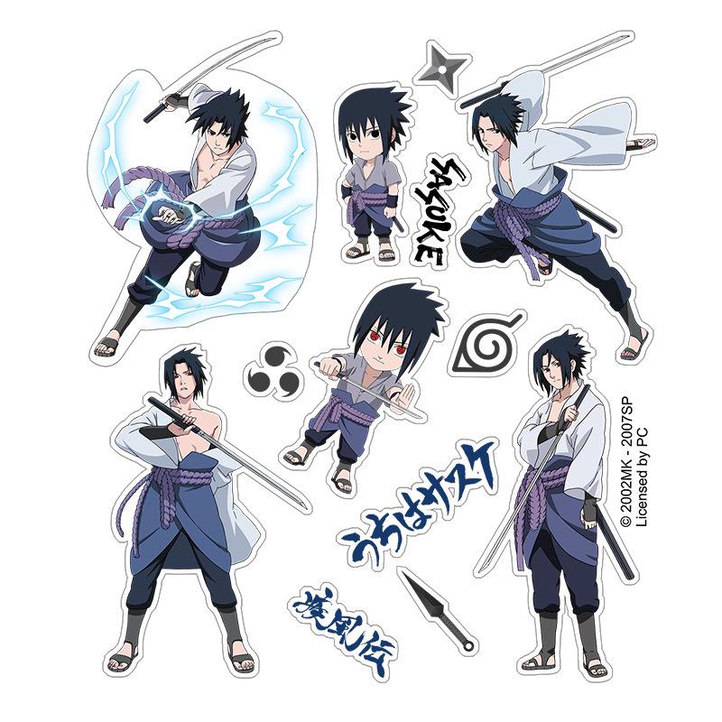 Naruto Akatsuki & Kakashi Waterproof Reusable Stickers - Genuine Merchandise