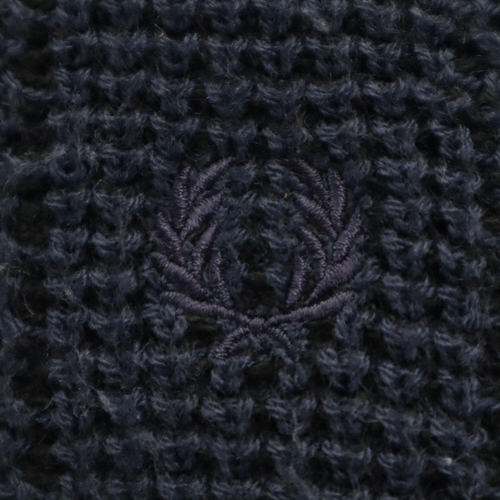 Fred Perry Langarmpullover UK10 Marineblau Strick Damen Gebraucht