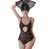 Sexy Lingerie, Sexy Lace Seduction, Open Cut Jumpsuit, See Through Pajamas, No Take Off Uniform for Women