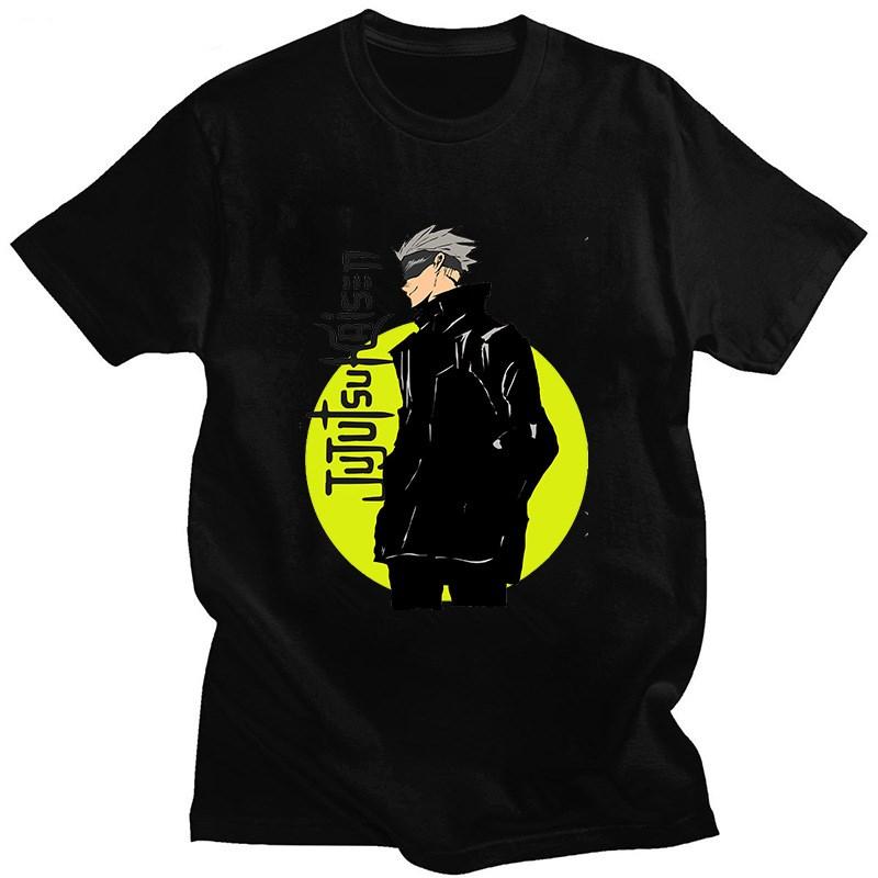 Men's Short Sleeve Jujutsu Kaisen Spell Return Men's Cotton Crew Neck Printed T-Shirt Men's and Women's Streetwear