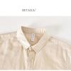Classical Summer Shirt Male Turn-down Collar Cotton Linen Short Sleeve Shirt for Man Solid Color Button Casual Shirt Simple Style Clothing
