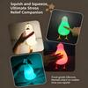 Night Light  LED Duck Night Light Lying Flat Design Dimmable Eye Caring Bedside Lamp Bedroom Ornament Sleep Companion Light