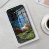 Simpson Night View Phone Case For Samsung S26 S25 Edge Ultra 23 22 21 20 Ultra Plus S24 Fe Glass Cover